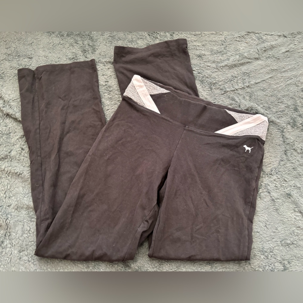 Pink Victoria’s Secret Flared Yoga Leggings